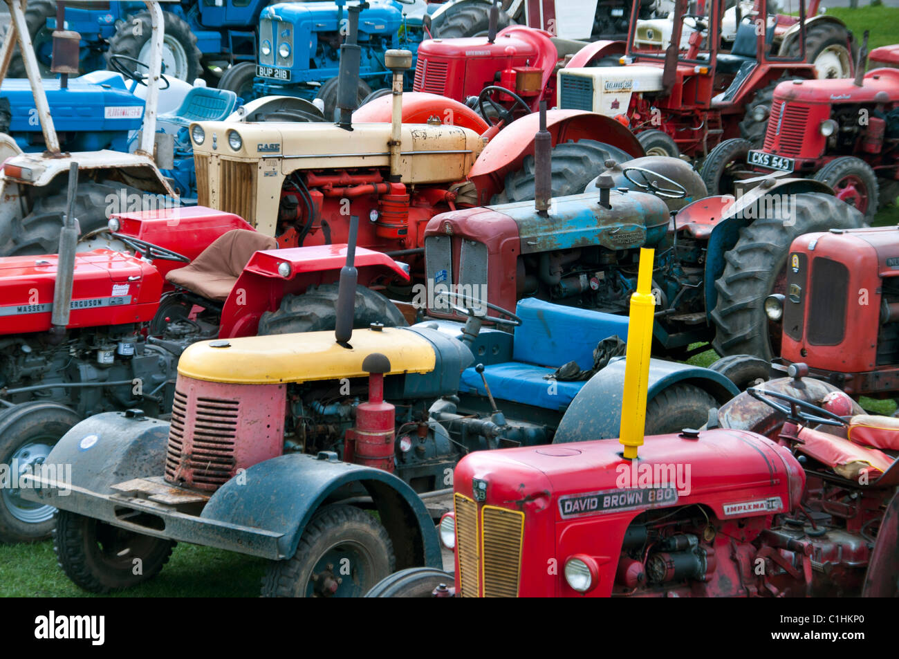 Vintage tractors Stock Photo
