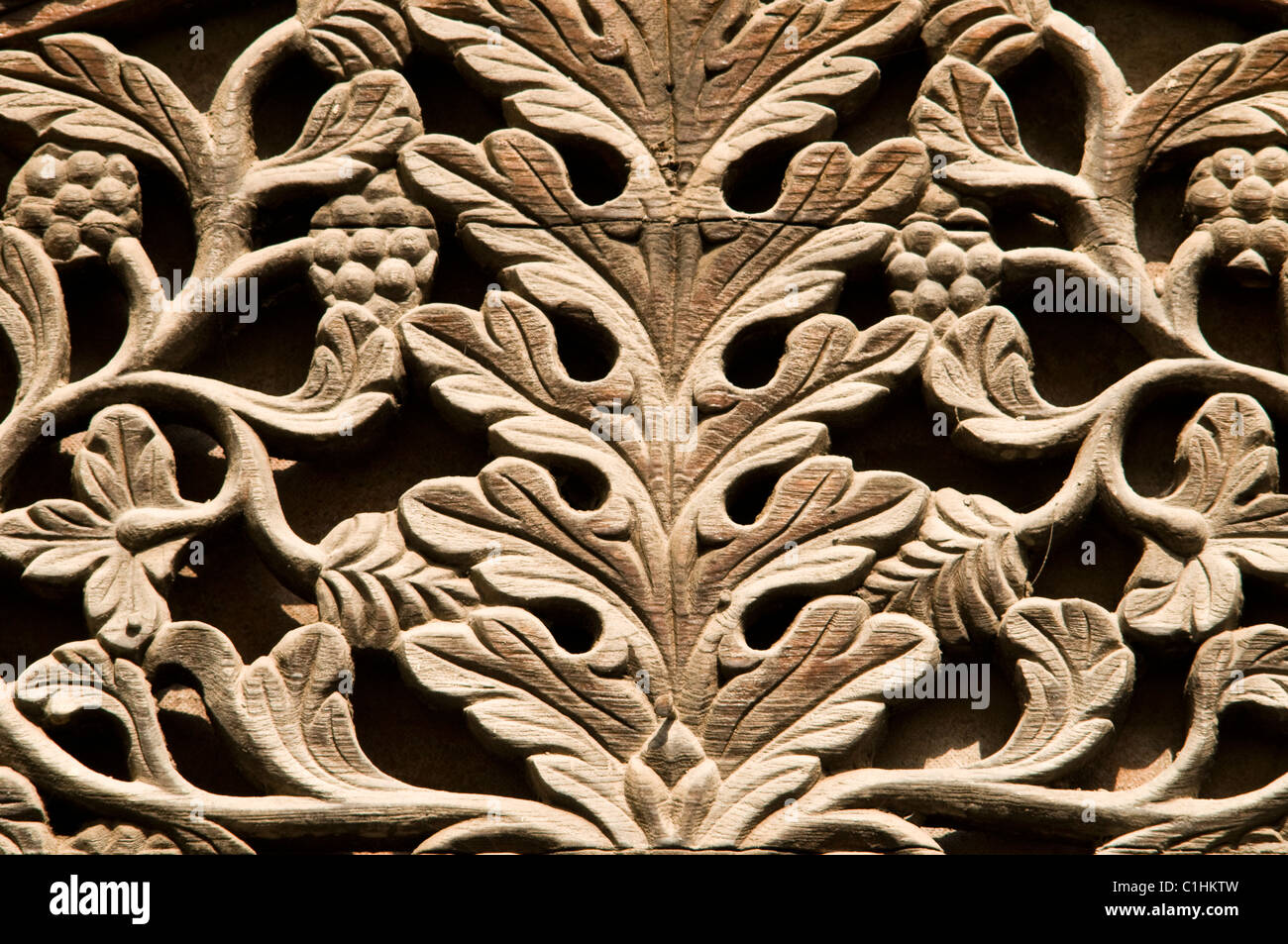 Carved door detail, Zanzibar, Tanzania Stock Photo