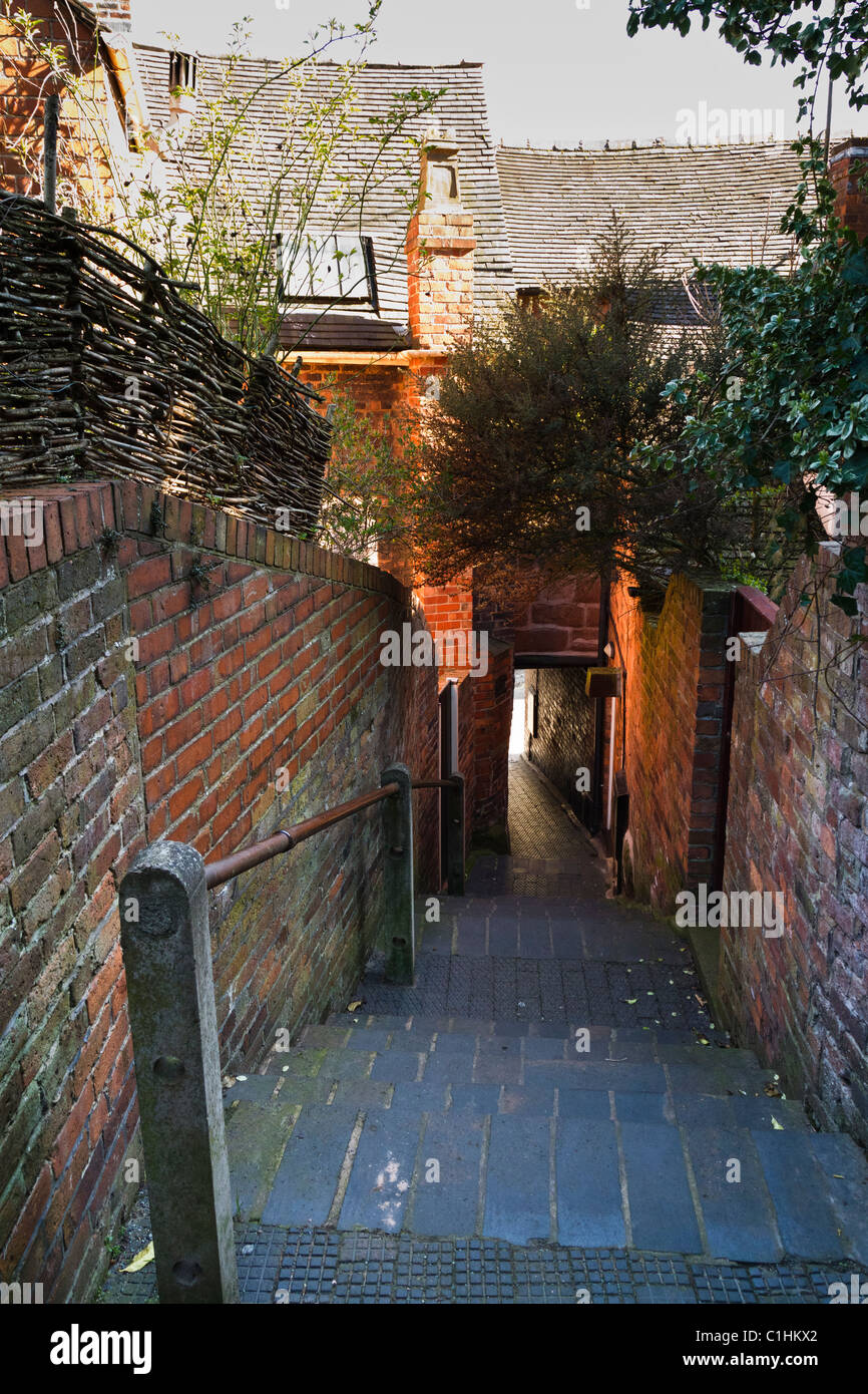 Narrow street and steep steps of Via … – License image – 13819118 ❘  lookphotos