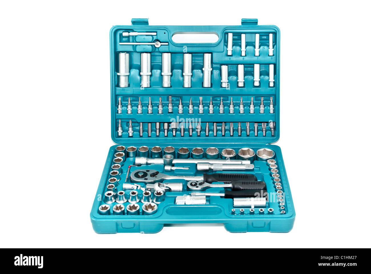 Toolbox isolated on white background Stock Photo - Alamy