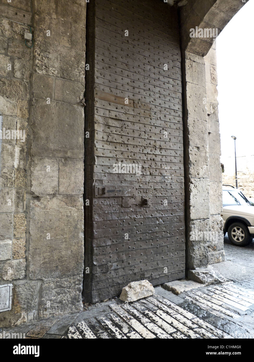 Gates of Jerusalem,Lion's Gate Stock Photo