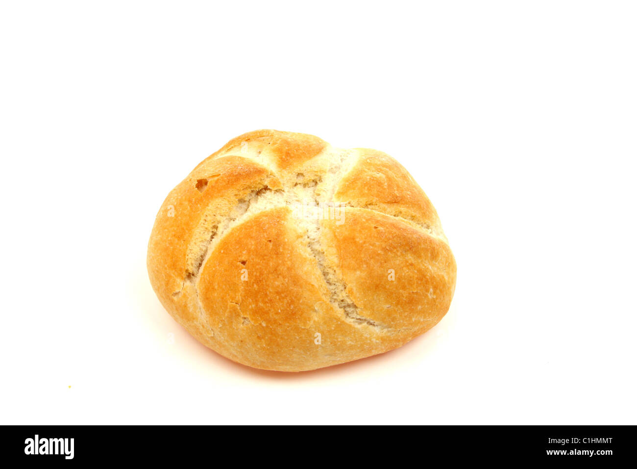 Bread and buns isolated against a white background Stock Photo - Alamy