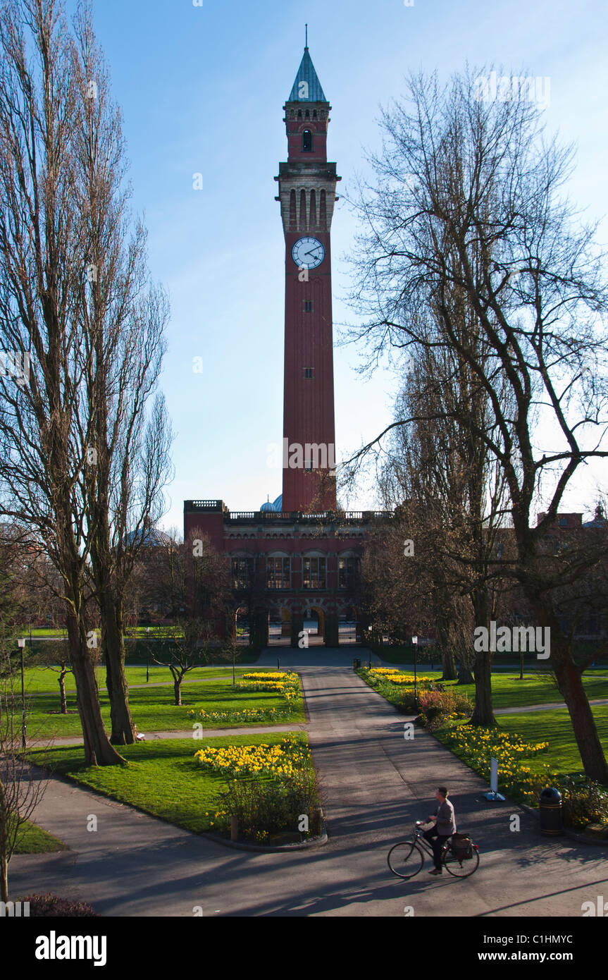 Joseph Chamberlain Memorial Clock Tower in Chancellor's court at the