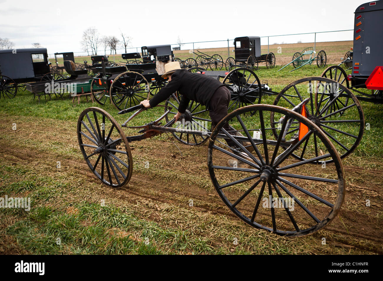Amish Buggies For Sale High Resolution Stock Photography and Images Alamy