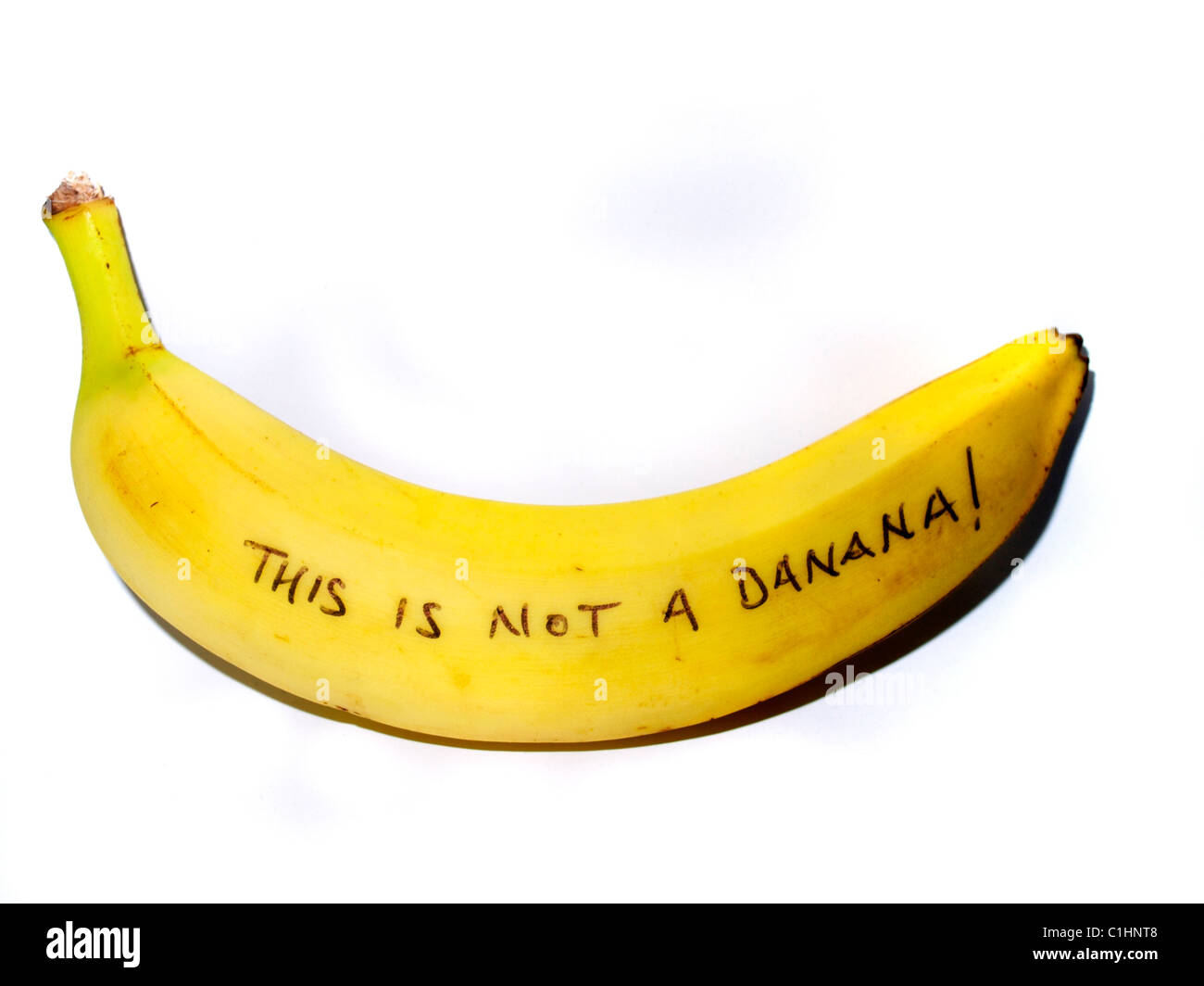 "This is not a banana" Stock Photo