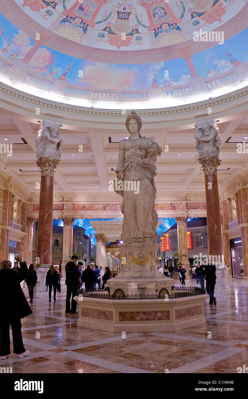 Statue of the Goddess Fortuna in the Forum Shops at Caesars Palace, Las  Vegas Stock Photo - Alamy