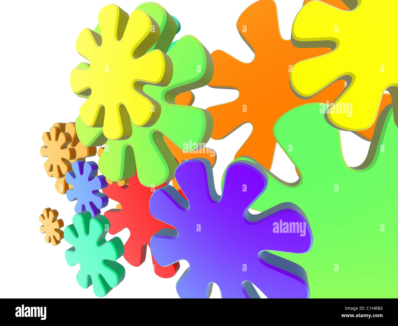 Color Attack High resolution flower Cut Out Stock Images & Pictures - Alamy