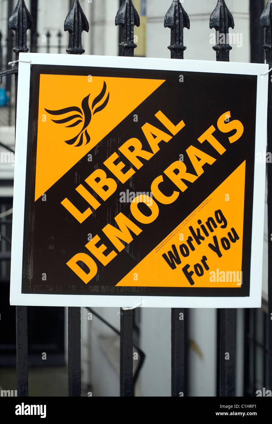 Liberal Democrats Poster, London, England, UK, Europe Stock Photo