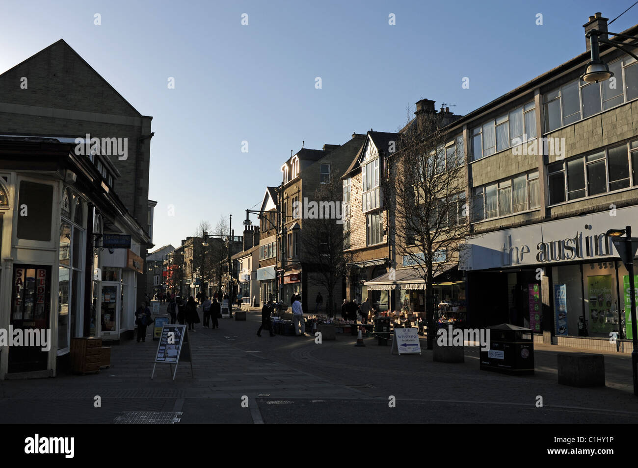 Buxton main shopping area and precinct in Peak District Derbyshire UK Stock Photo