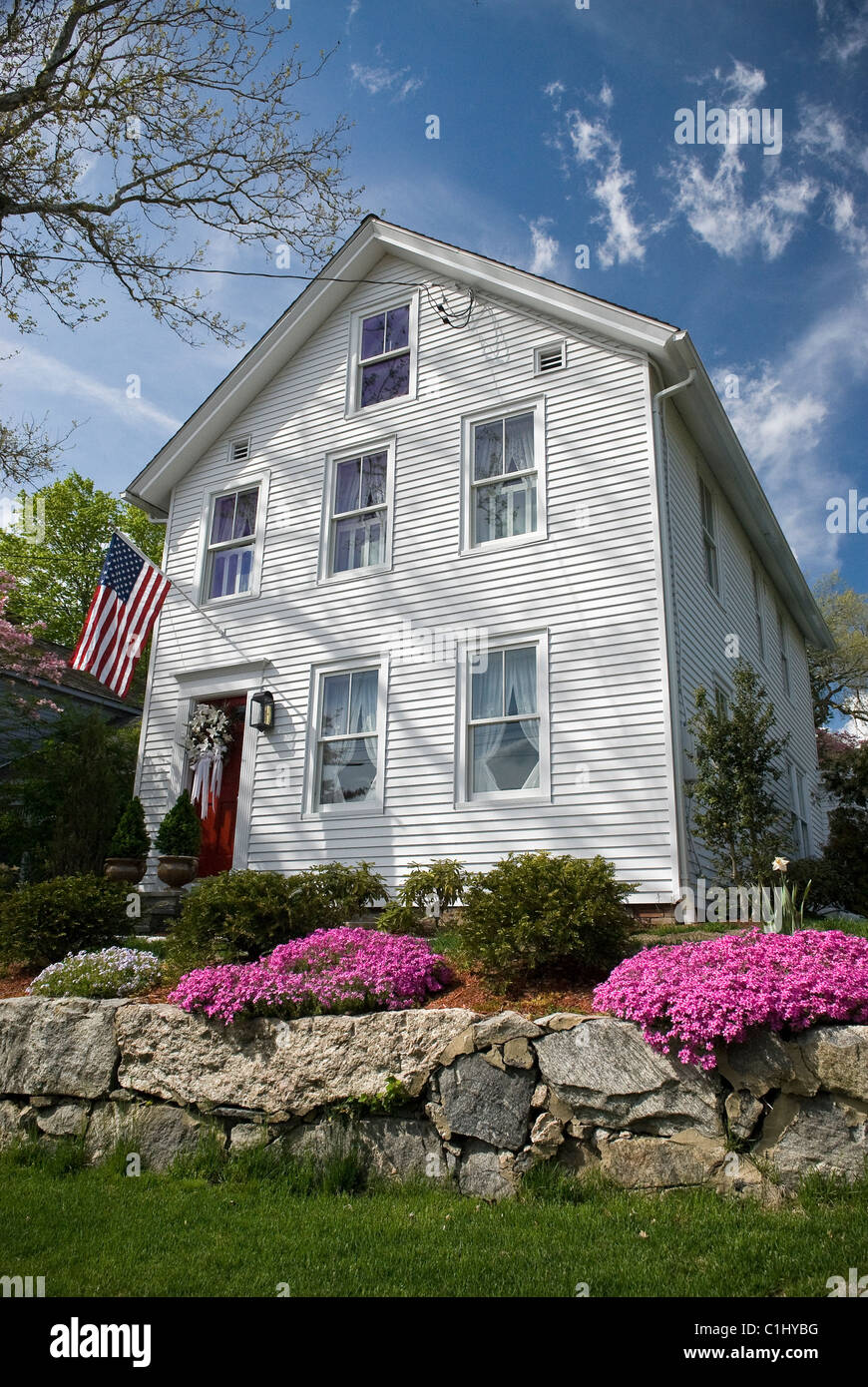 19th Century house in Essex, Connecticut, USA Stock Photo