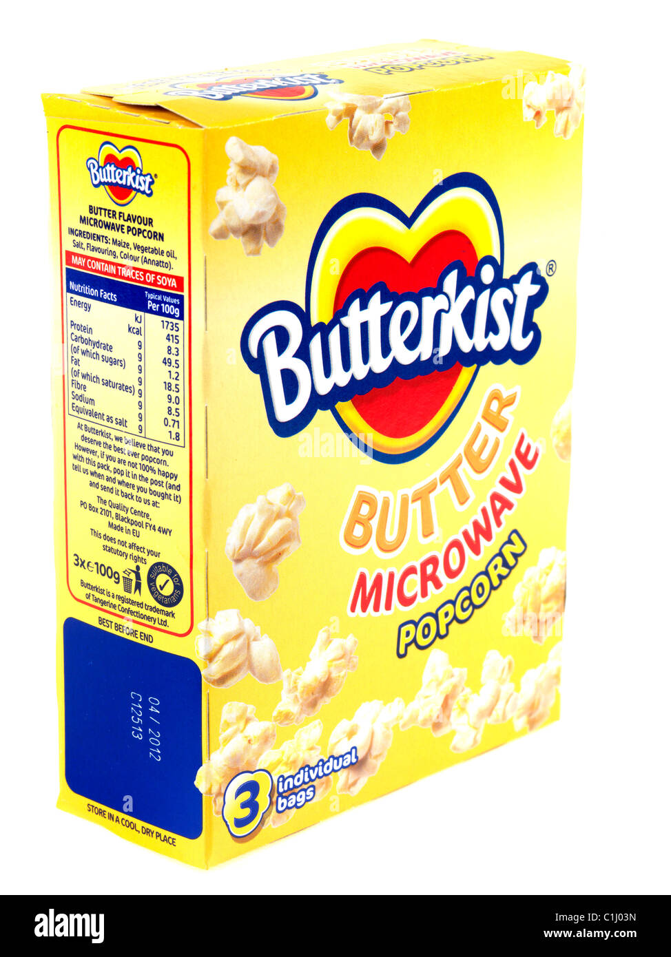 Popcorn with butter Cut Out Stock Images & Pictures Alamy