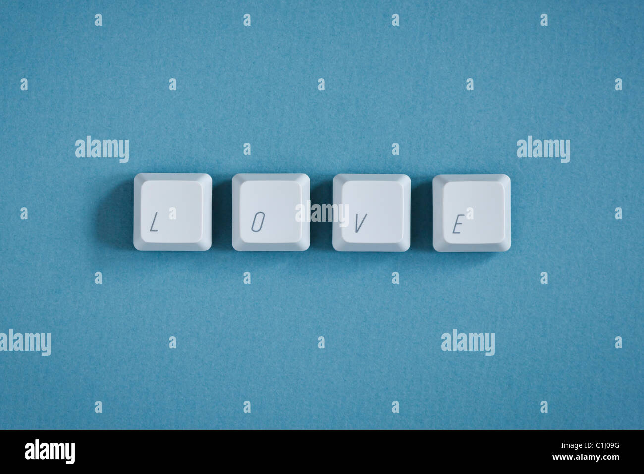 Computer Keys spelling Love Stock Photo Alamy