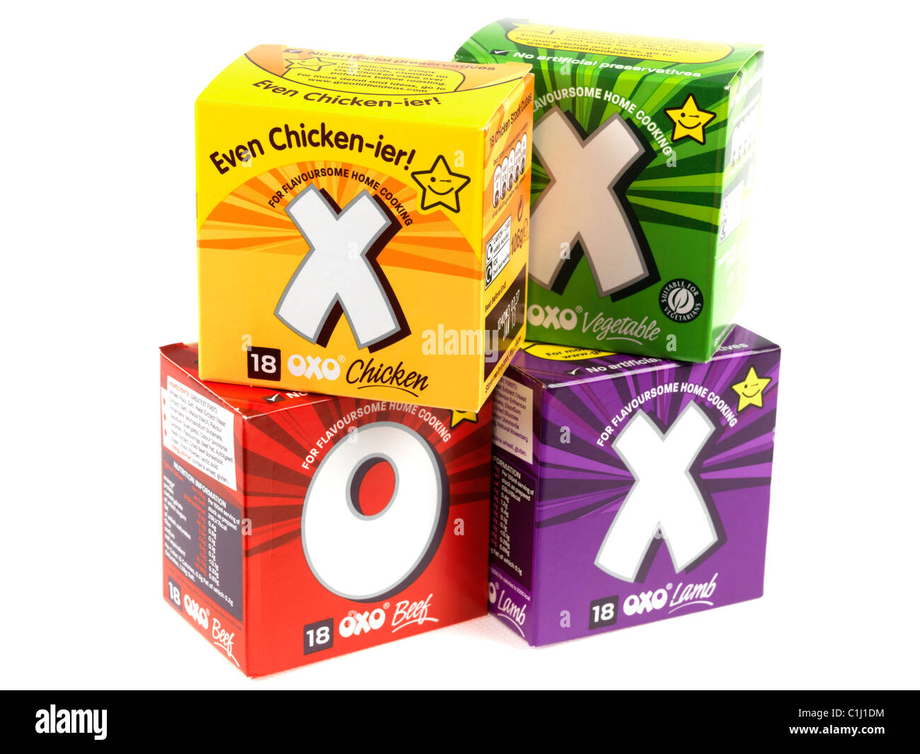 Packaging pack carton box food oxo stock cubes ingredients beef hi-res stock  photography and images - Alamy