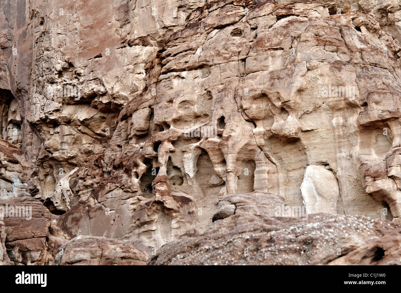 Timna Map Timna Valley Israel Stock Photo - Alamy