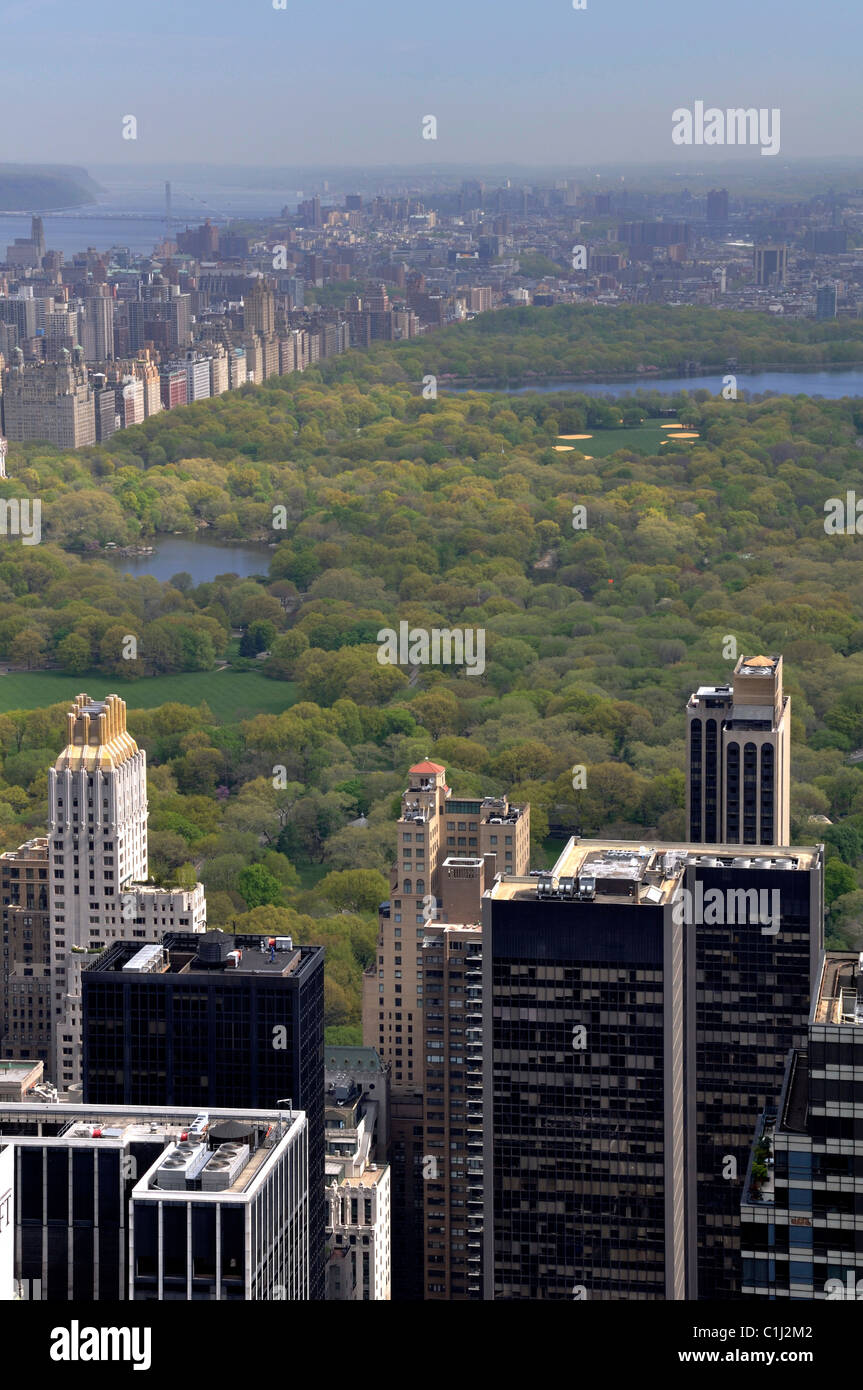 Aerial view of Central Park Stock Photo - Alamy