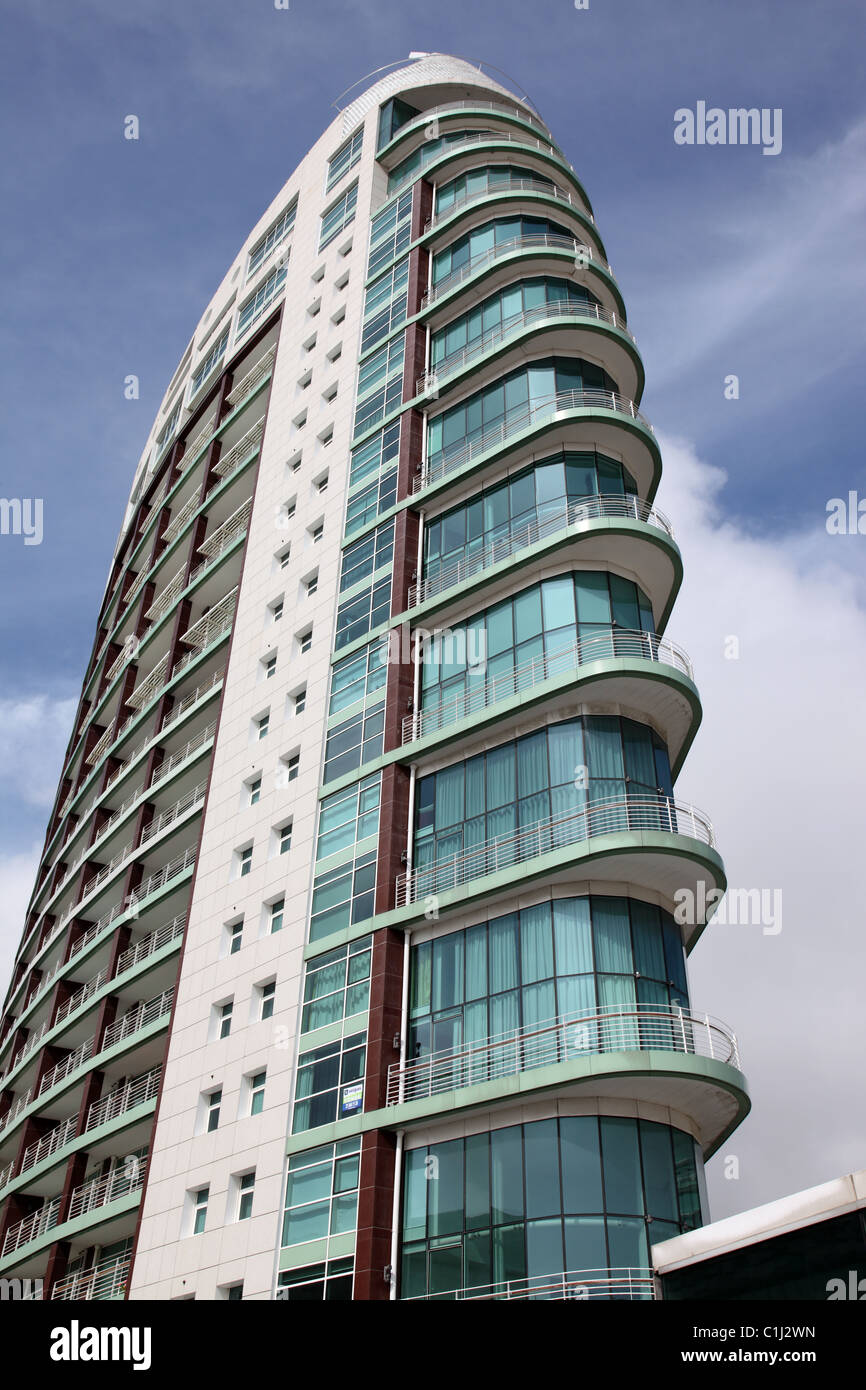 Apartment building, Oriente, Lisbon, Portugal Stock Photo