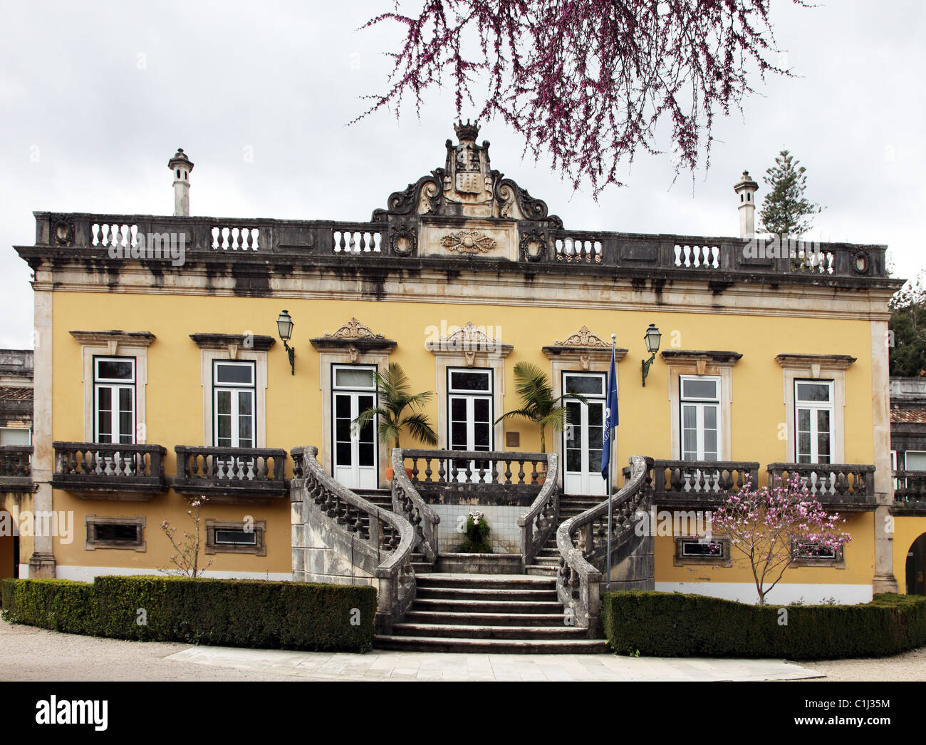Quinta das Lasgrimas Hotel, where Wellington planted two sequoia trees Stock Photo
