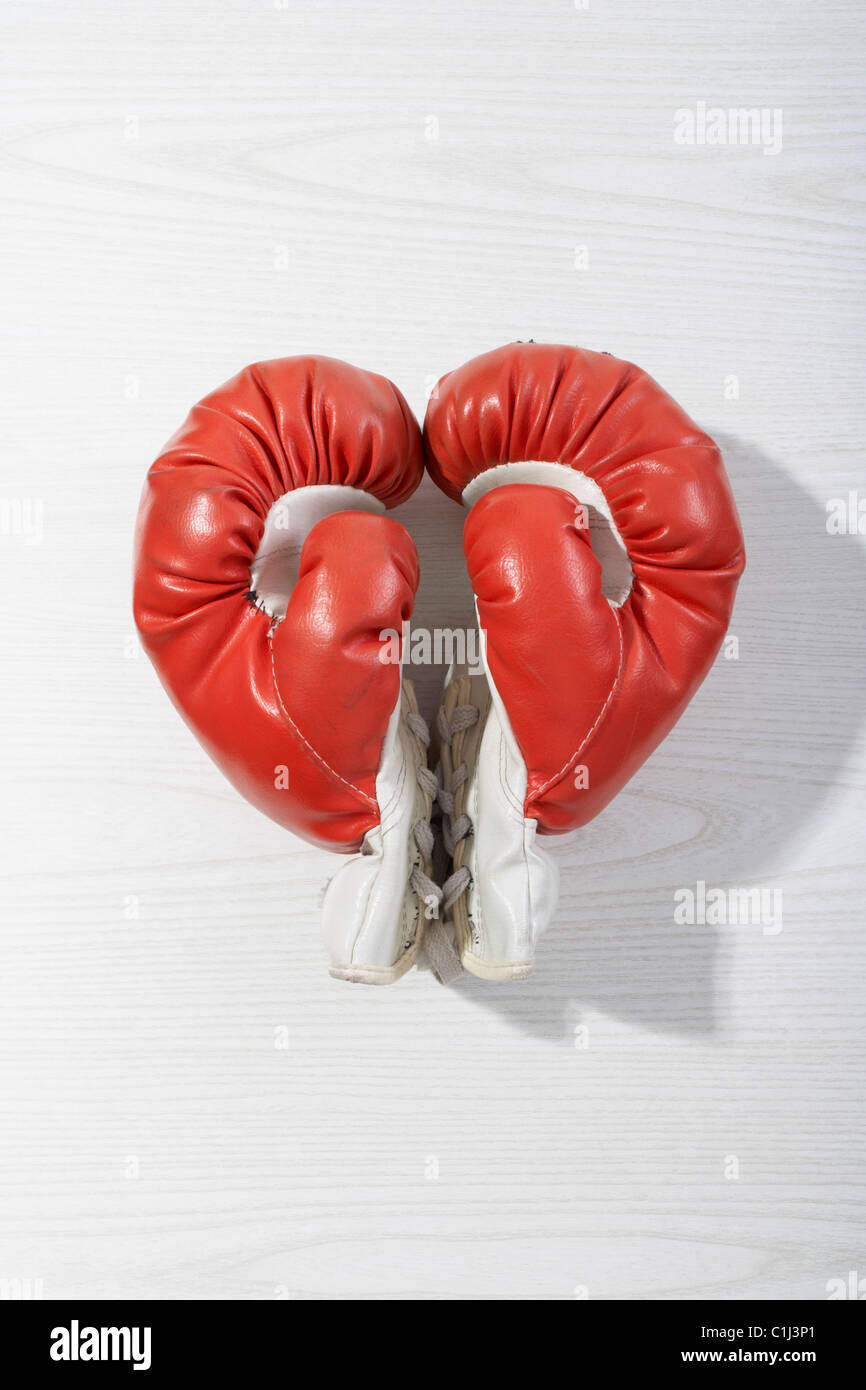 Boxing Gloves in Heart Shape Stock Photo Alamy