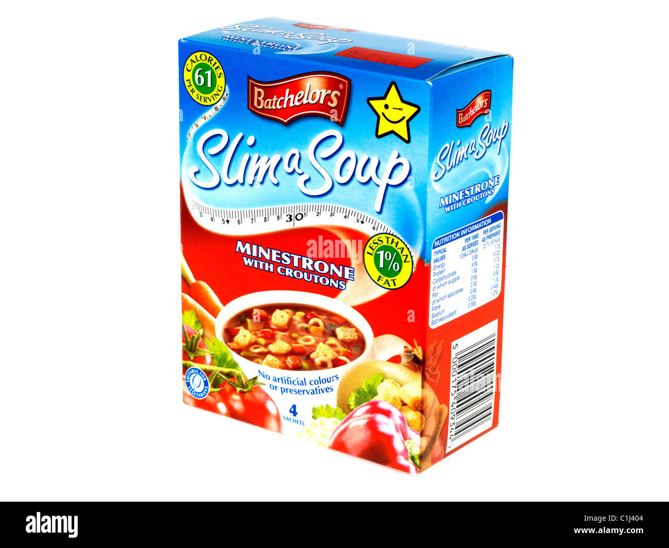 Minestrone Slim a Soup Stock Photo