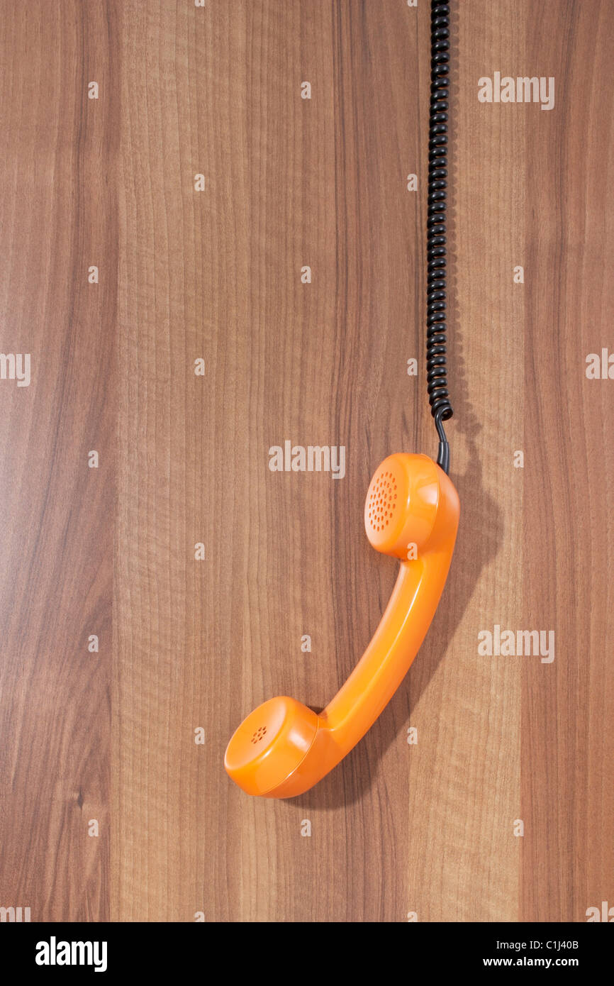 Telephone Receiver off the Hook Stock Photo Alamy