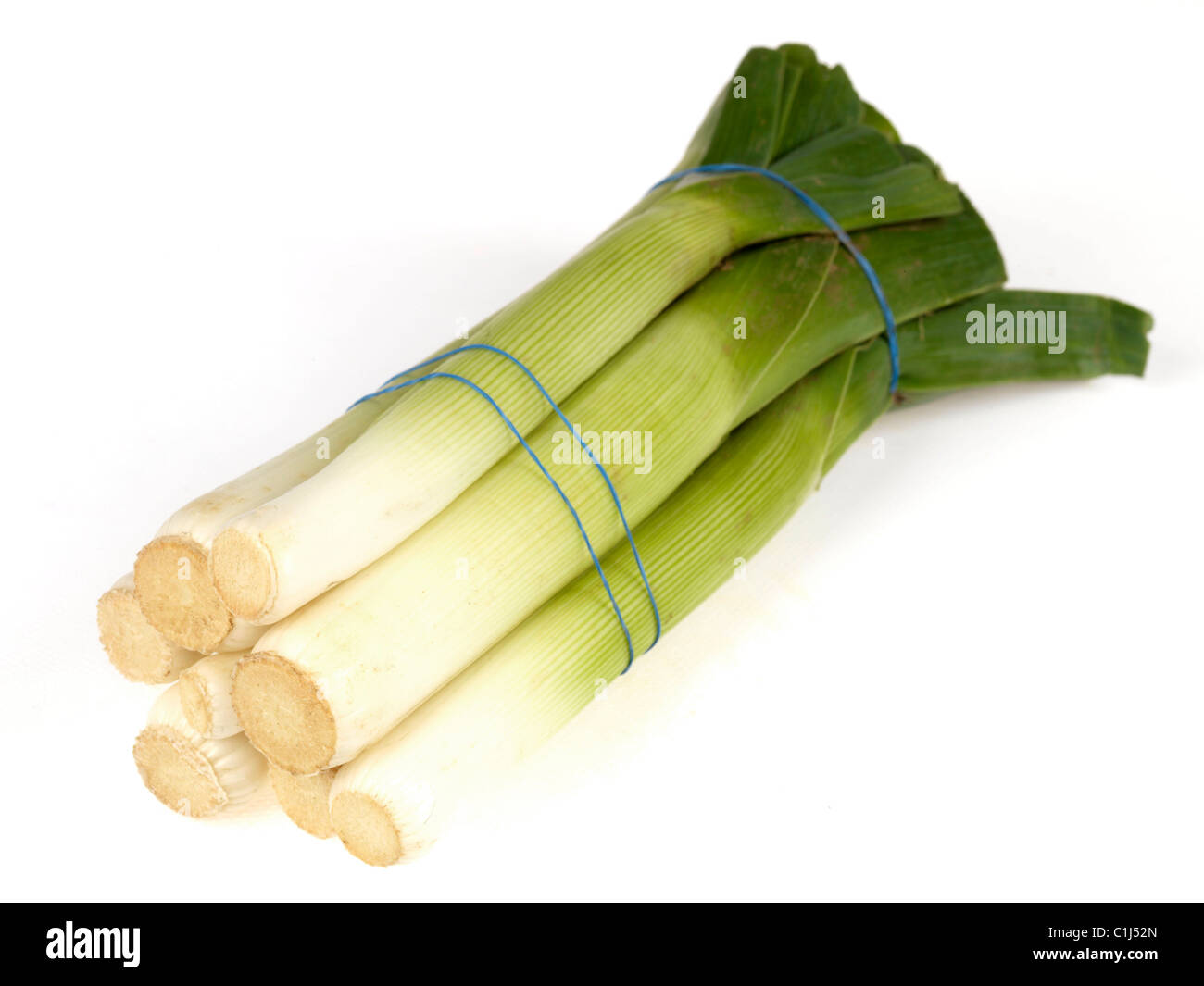 Bunch organic leeks veg vegetable vegetables hires stock photography
