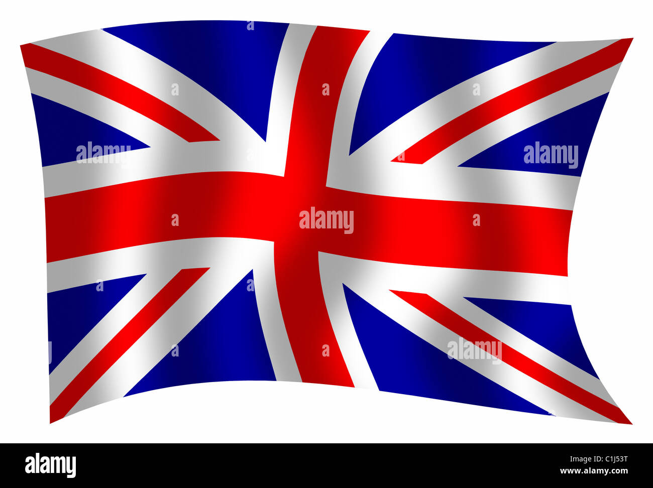 Union Jack, British, UK, United Kingdom Flag Stock Photo
