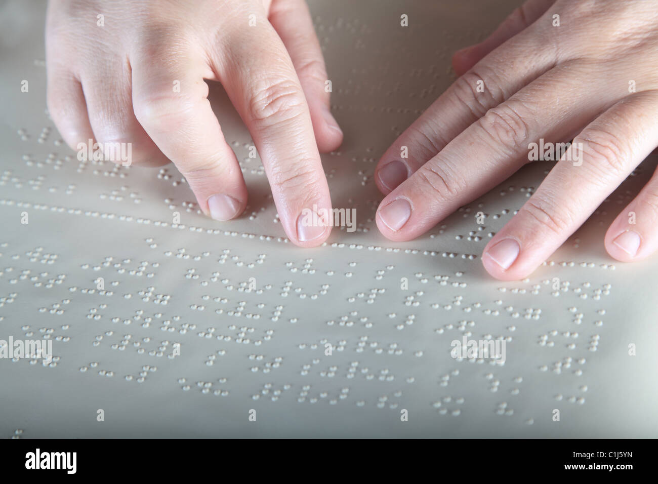 Method Braille For blind people Stock Photo Alamy