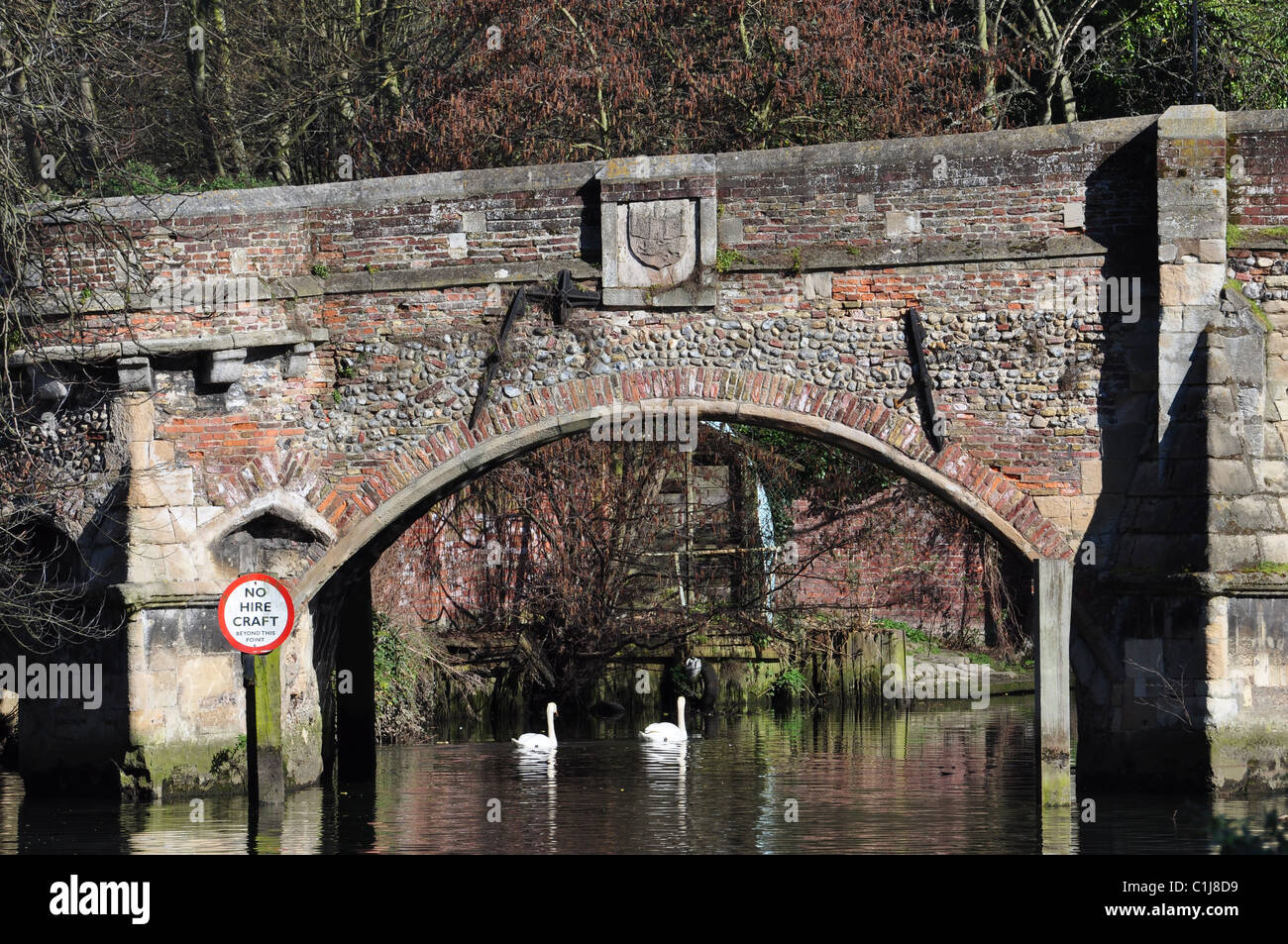 Bishop Bridge, Norwich. England Stock Photo - Alamy
