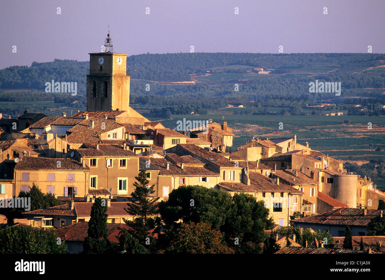 France, Vaucluse, Dentelles (laces) of Montmirail region, Sablet village Stock Photo