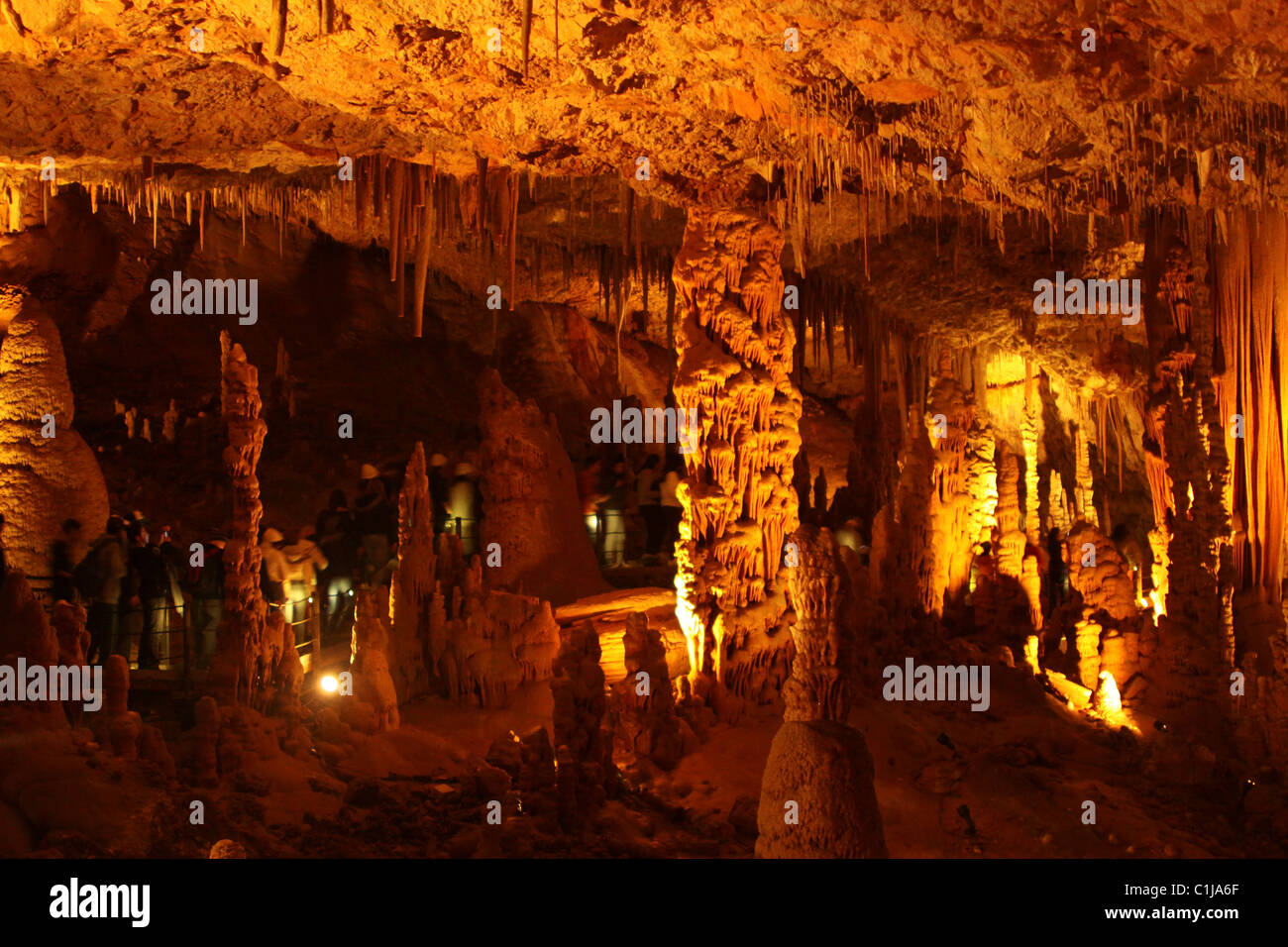The Avshalom Stalactite Cave Nature Reserve Stock Photo