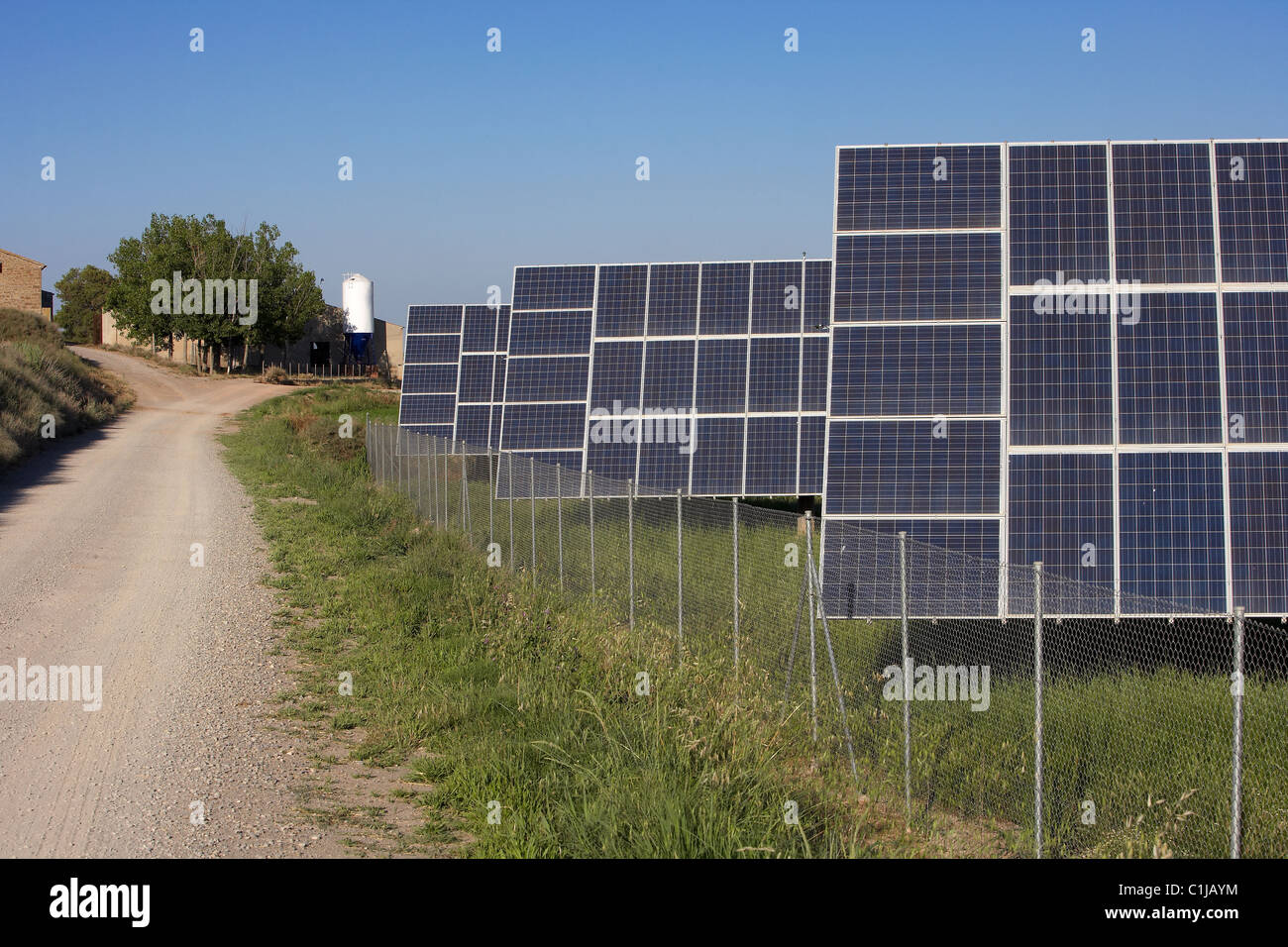 Solar Energy. LLeida. Spain. Stock Photo