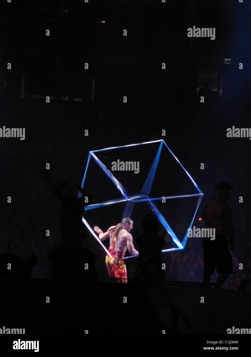 Circus performers at the O2 Arena during the closing leg of 'The Circus