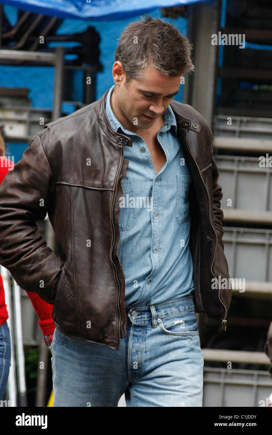 Colin Farrell on the set of his new film London Boulevard London, England -  10.06.09 : .com Stock Photo - Alamy