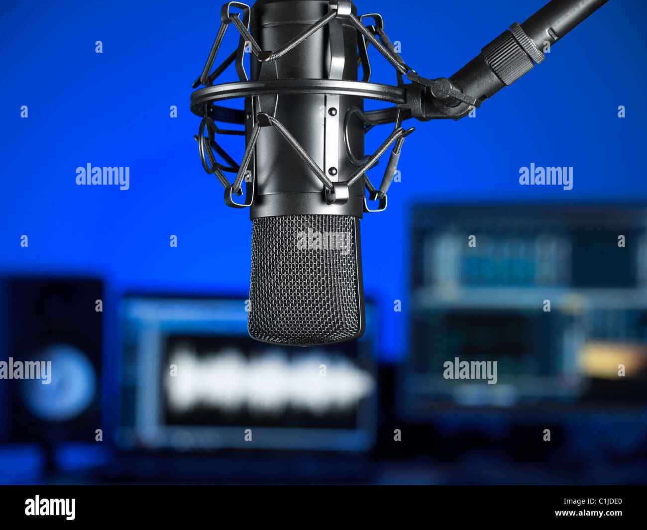 music production studio, for music,entertainment,recording themes Stock Photo