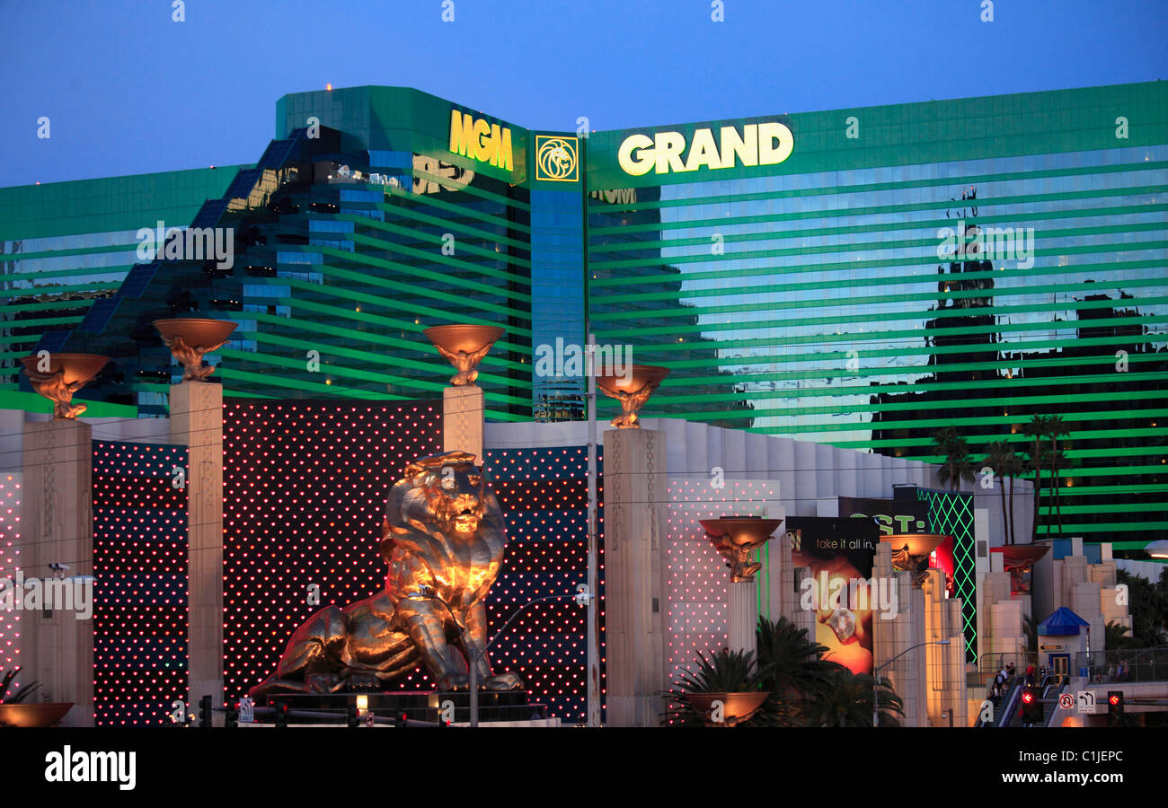 USA, Nevada, Las Vegas, MGM Grand, hotel, casino, resort, Stock Photo
