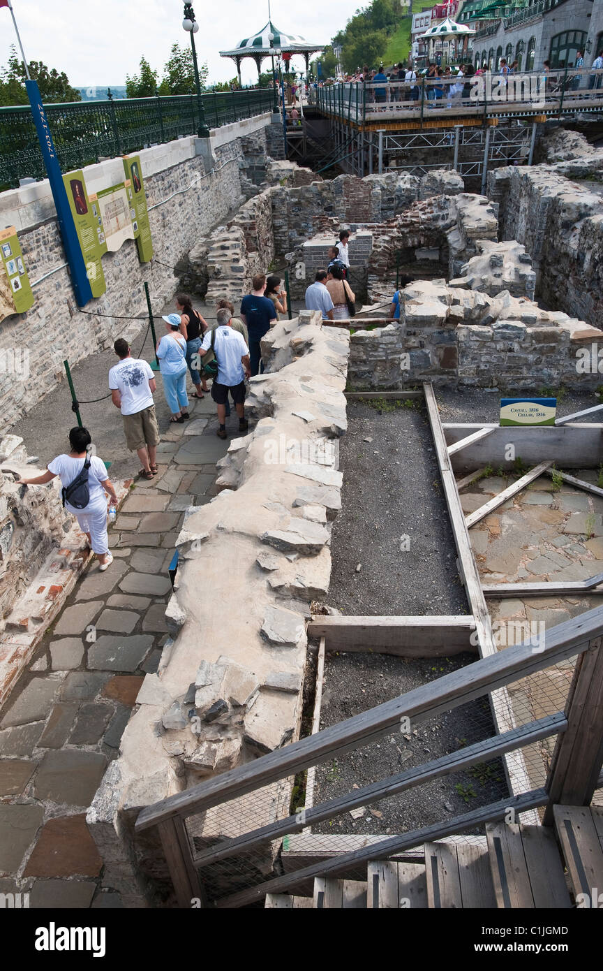 Quebec City, Quebec, Canada. Ruins of Saint Louis Forts and Chateaux