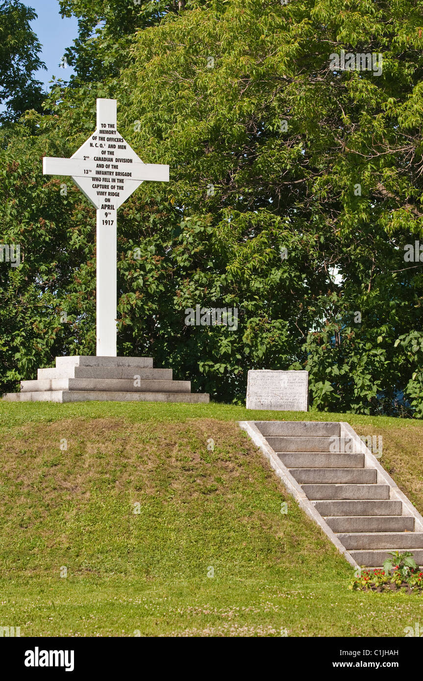 Quebec City, Quebec, Canada. Gardens at the La Citadelle (Citadelle of