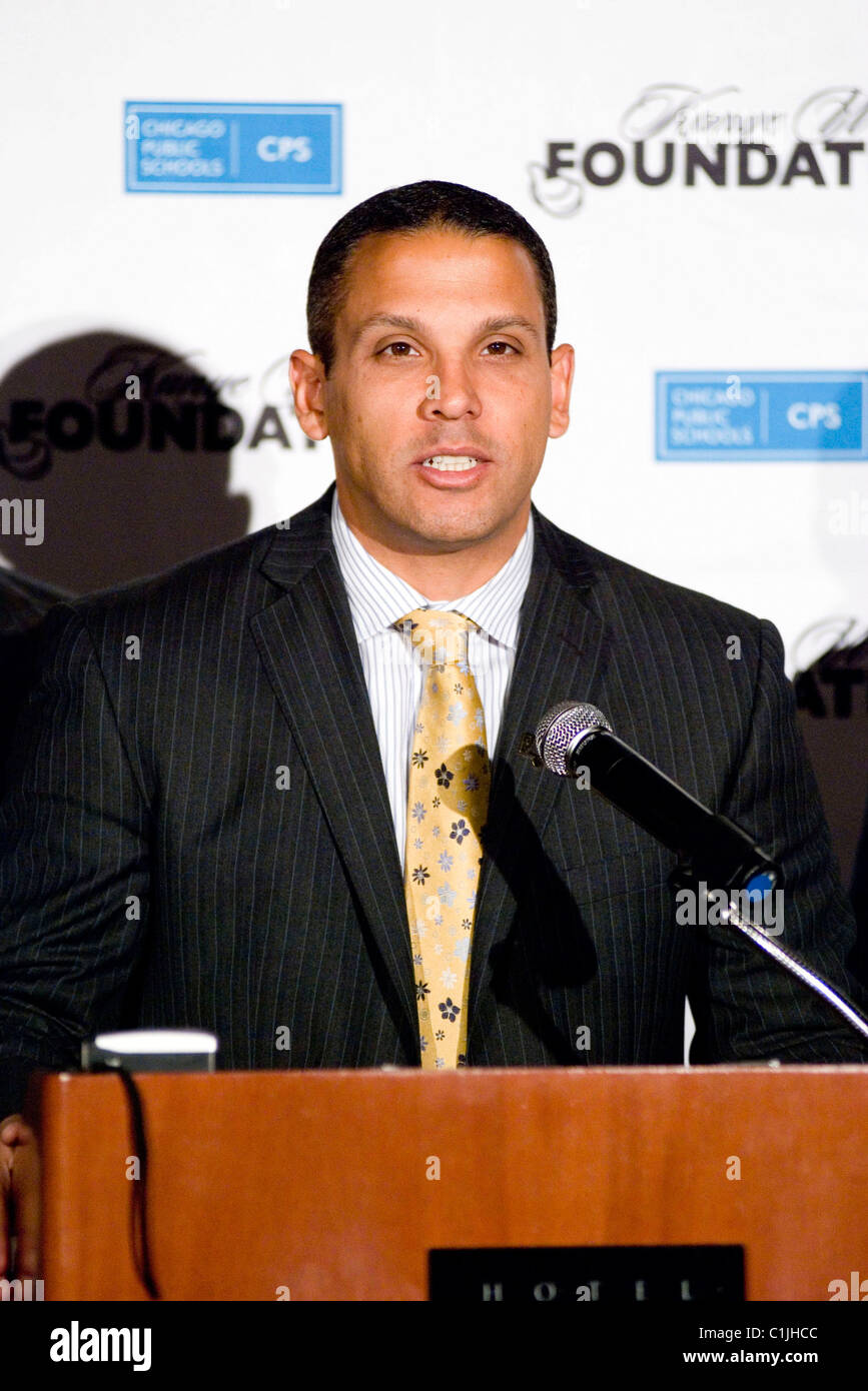 Ron Huberman Press Conference for Kanye West Foundation held at the Sax