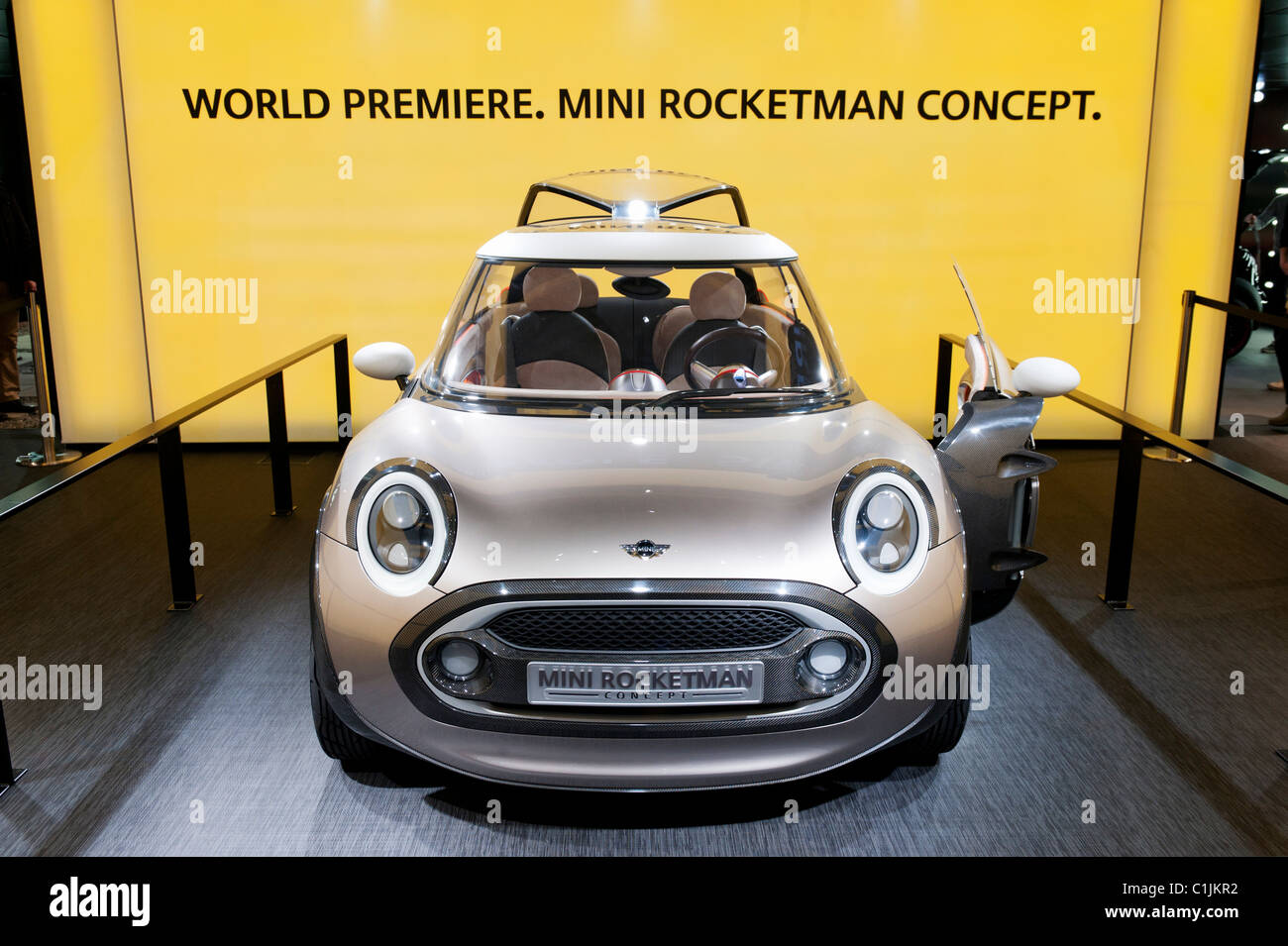 New Mini Rocketman concept car at Geneva Motor Show 2011 Switzerland Stock Photo