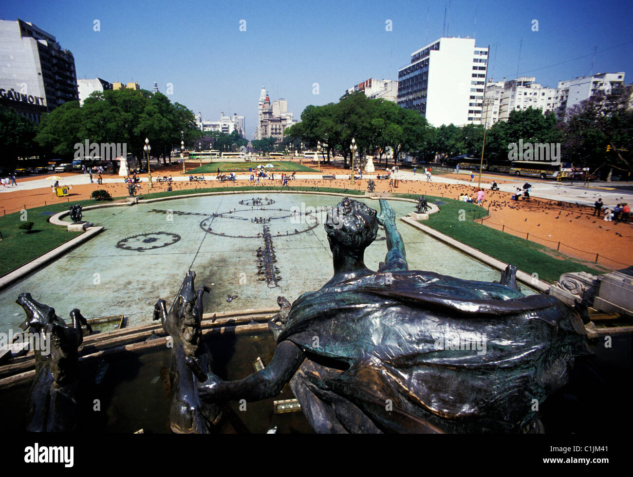 Argentina, Buenos Aires, Congress Square Stock Photo
