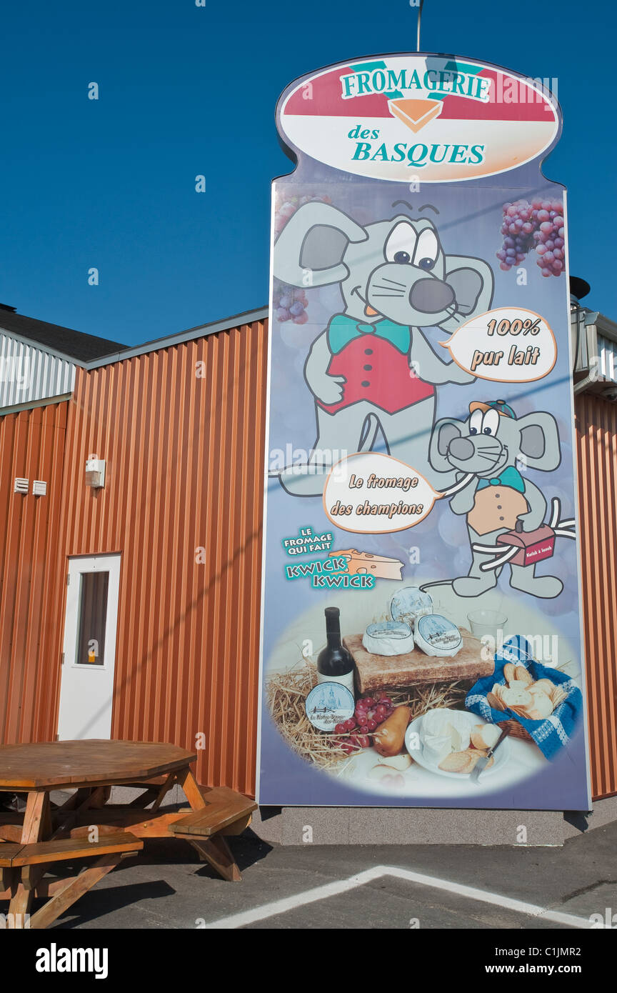 Quebec, Canada. Fromagerie des Basques (Basque cheese factory) in Trois