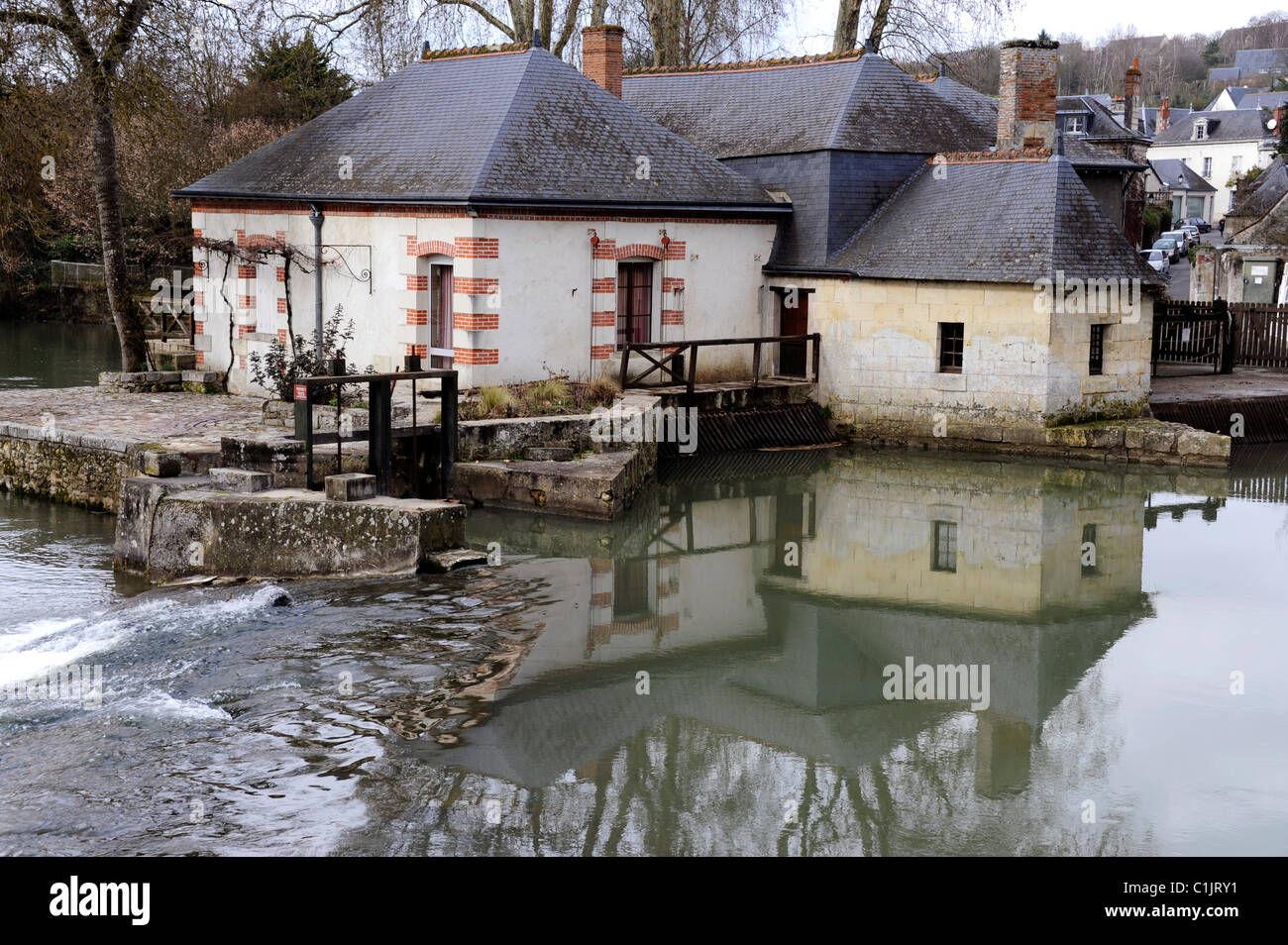 Old Water Mill In Azay Le Rideauindre River Valleyloire
