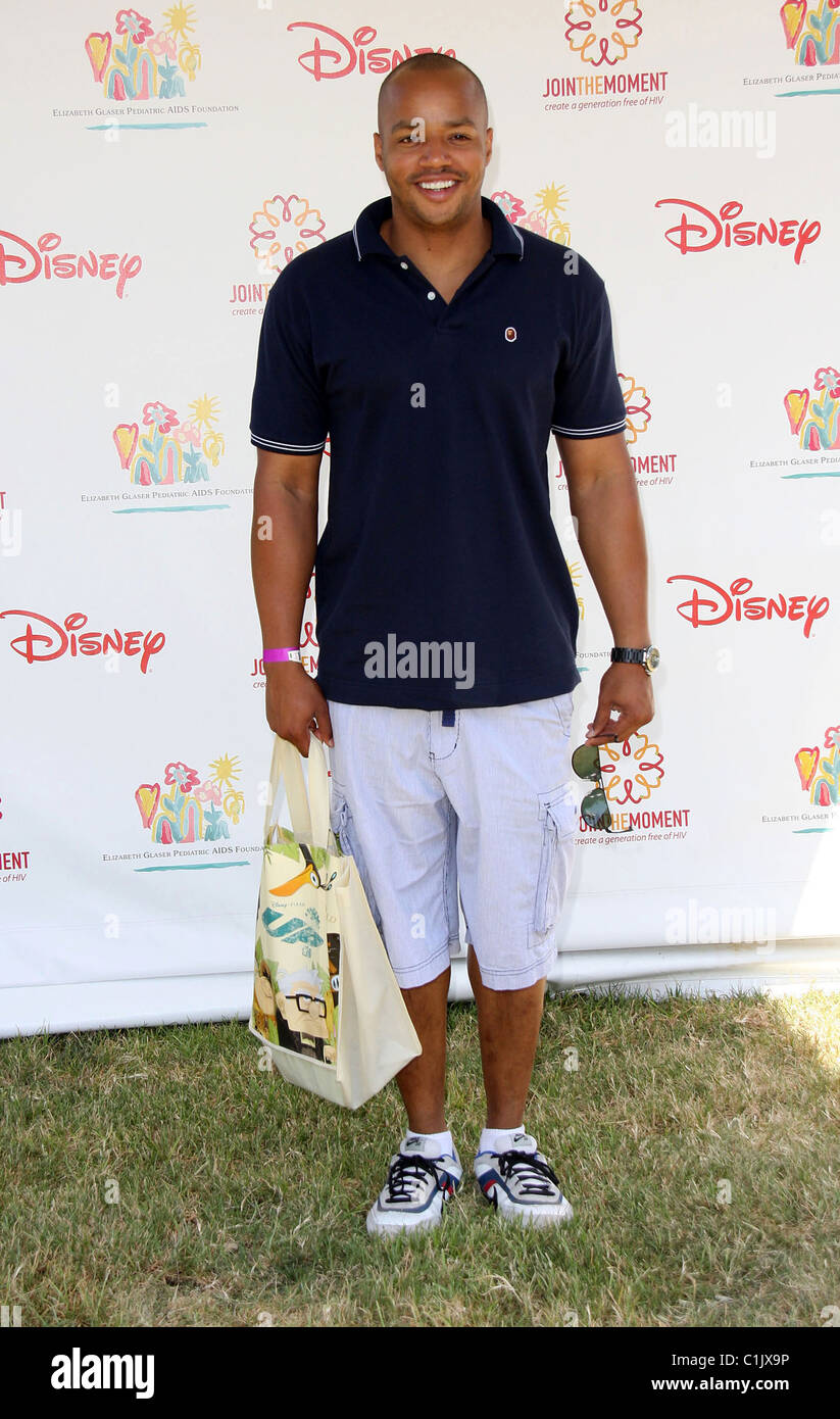 Donald Faison Elizabeth Glaser Pediatric AIDS Foundation 20th Annual 'A Time For Heroes' Celebrity Carnival held at Wadsworth Stock Photo