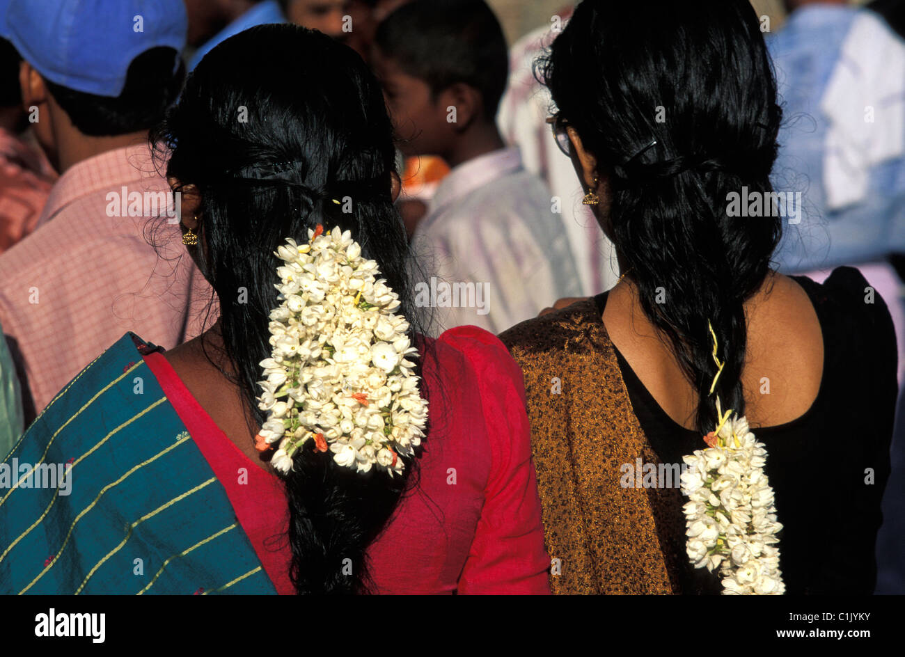 India, Karnataka, women's hairstyle Stock Photo - Alamy India, Karnataka, women's hairstyle Stock Photo - Alamy