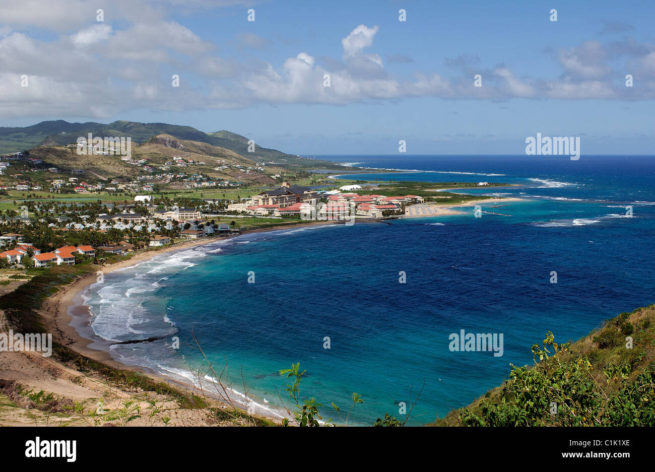 Caribbean sea, St Kitts Island (SaintChristopher), North Frigate Bay Stock Photo Alamy