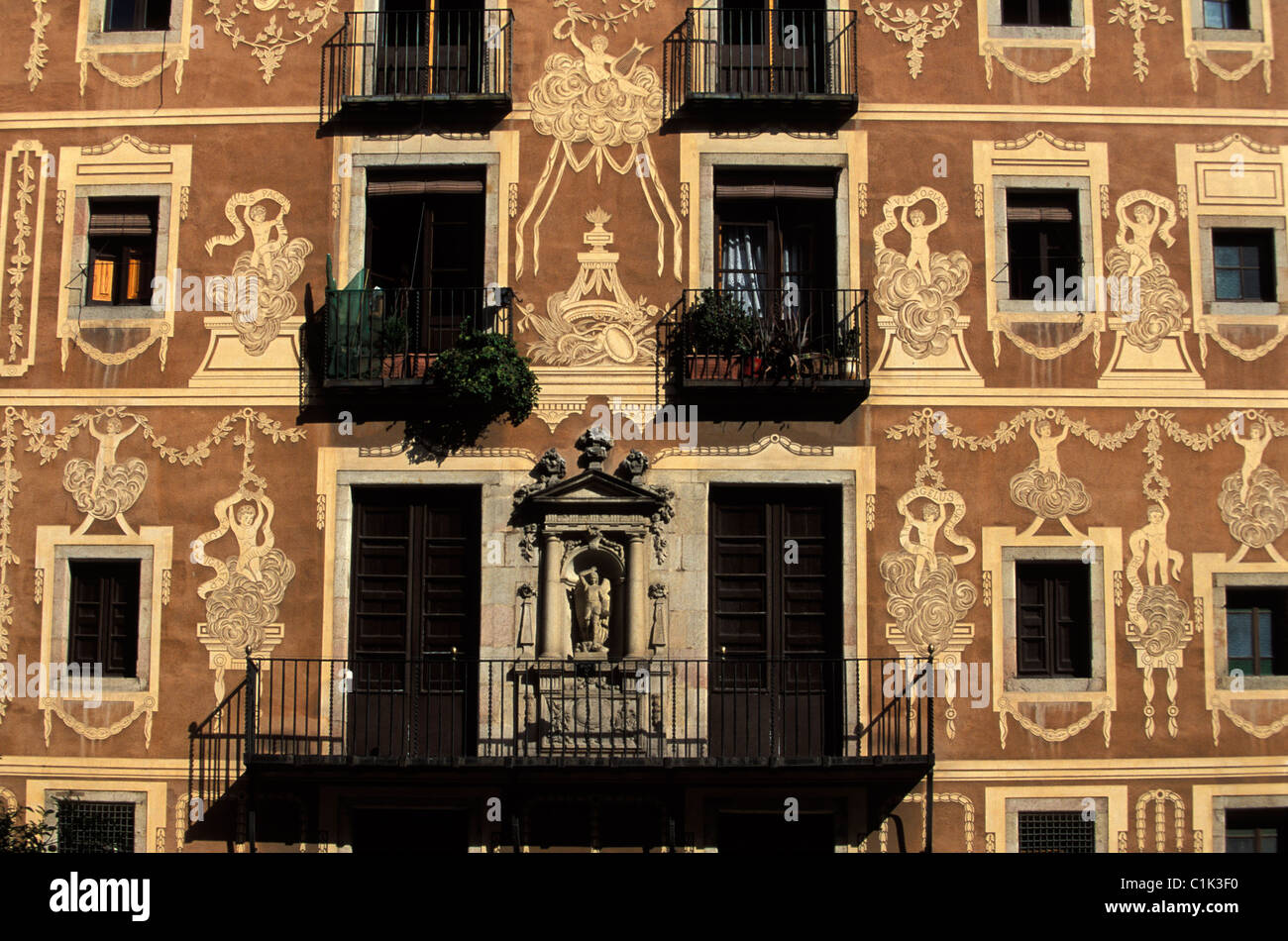 Spain, Catalonia, Barcelona, Barri Gotic district Stock Photo