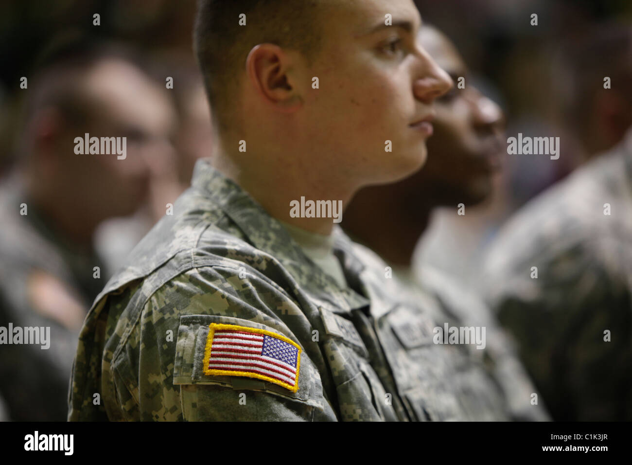 Soldiers of the Bedford, Ind. based 2219th Brigade Support Company of