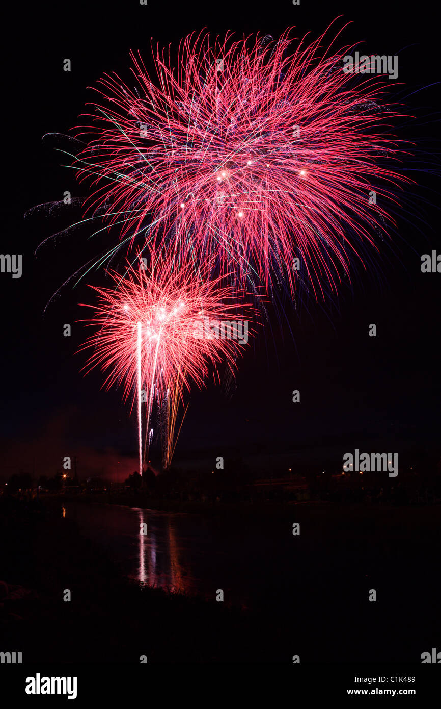 Aerial fireworks hi-res stock photography and images - Alamy