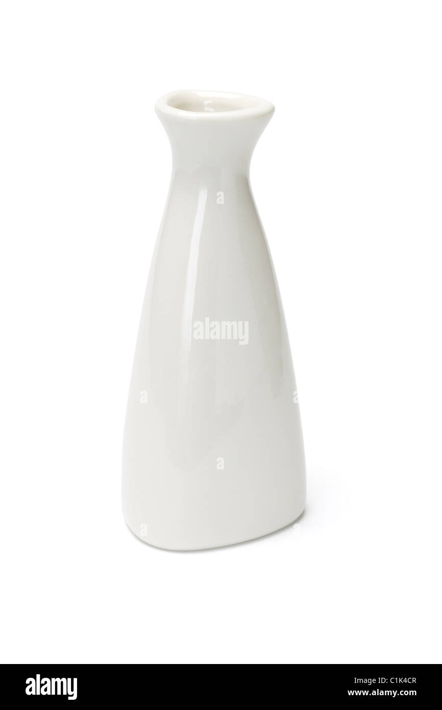 Chinese porcelain vase isolated on white background Stock Photo