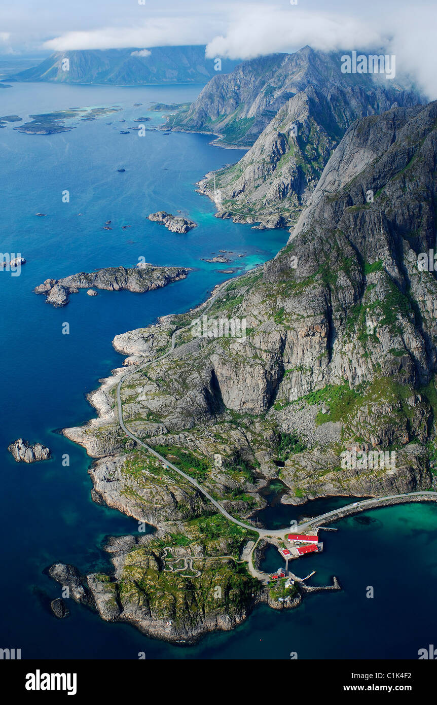Aerial view of lofoten hi-res stock photography and images - Alamy